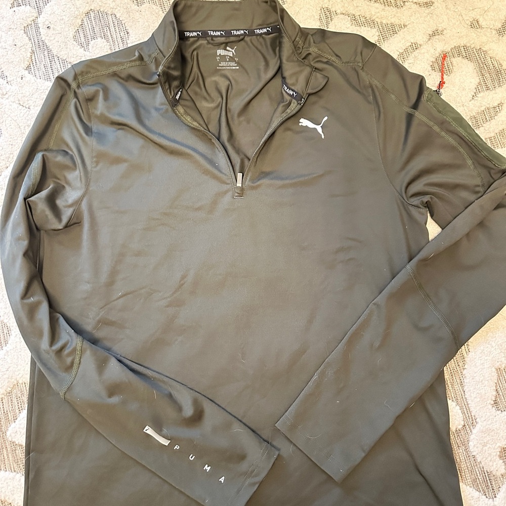 Puma Olive Training Jacket Large